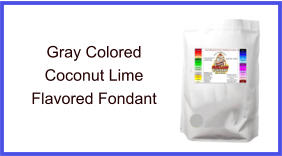 Gray Coconut Lime Fondant