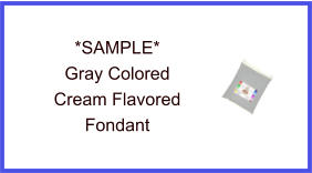Gray Cream Fondant Sample