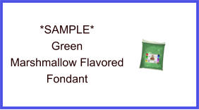 Green Marshmallow Fondant Sample