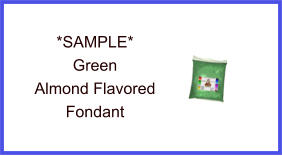 Green Almond Fondant Sample