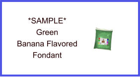 Green Banana Fondant Sample