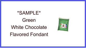 Green White Chocolate Fondant Sample