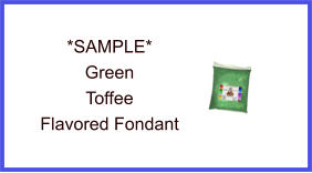 Green Green Toffee Fondant Sample