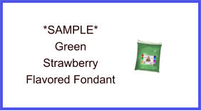 Green Strawberry Fondant Sample