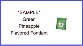 Green Pineapple Fondant Sample
