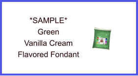 Green Vanilla Cream Fondant Sample
