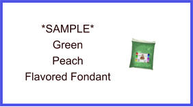 Green Peach Fondant Sample