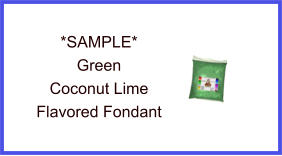 Green Coconut Lime Fondant Sample