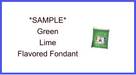 Green Lime Fondant Sample