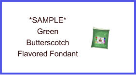Green Butterscotch Fondant Sample