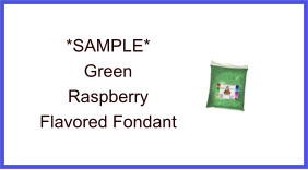 Green Raspberry Fondant Sample