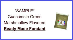 Guacamole Green Marshmallow Fondant Sample