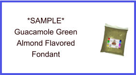 Guacamole Green Almond Fondant Sample