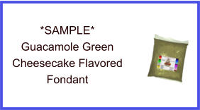 Guacamole Green Cheesecake Fondant Sample