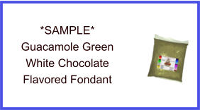 Guacamole Green White Chocolate Fondant Sample
