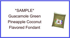 Guacamole Green Pineapple Fondant Sample