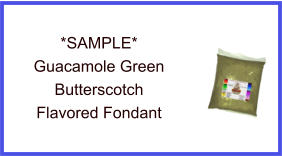Guacamole Green Butterscotch Fondant Sample