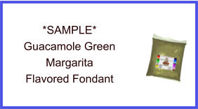 Guacamole Green Margarita Fondant Sample