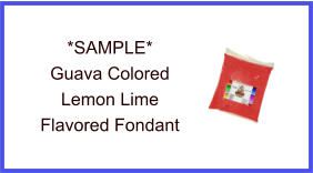 Guava Lemon Lime Fondant Sample