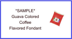 Guava Coffee Fondant Sample