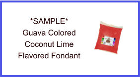 Guava Coconut Lime Fondant Sample