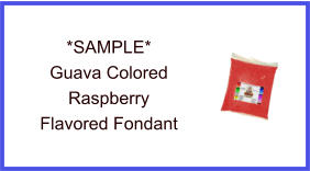 Guava Raspberry Fondant Sample