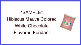 Hibiscus Mauve White Chocolate Fondant Sample