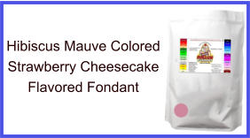Hibiscus Mauve Strawberry Cheesecake Fondant