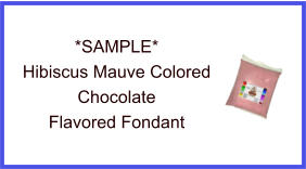 Hibiscus Mauve Chocolate Fondant Sample
