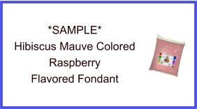 Hibiscus Mauve Raspberry Fondant Sample
