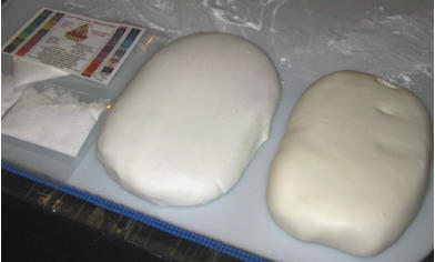 Whitened Marshmallow Fondant