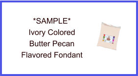 Ivory Butter Pecan Fondant Sample