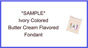 Ivory Butter Cream Fondant Sample