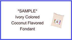 Ivory Coconut Fondant Sample