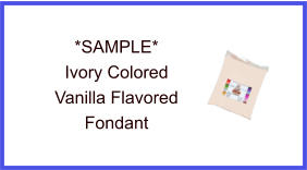 Ivory Vanilla Fondant Sample