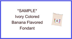 Ivory Banana Fondant Sample