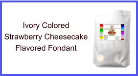 Ivory Strawberry Cheesecake Fondant