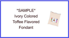 Ivory Toffee Fondant Sample