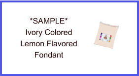 Ivory Lemon Fondant Sample