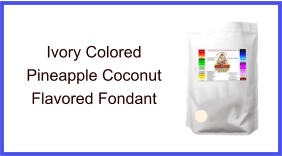 Ivory Pineapple Coconut Fondant