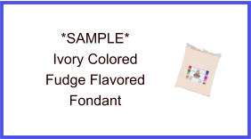 Ivory Fudge Fondant Sample