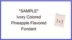 Ivory Pineapple Fondant Sample