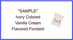 Ivory Vanilla Fondant Sample