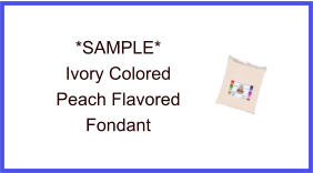 Ivory Peach Fondant Sample