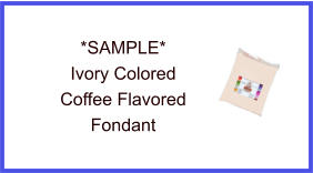 Ivory Coffee Fondant Sample