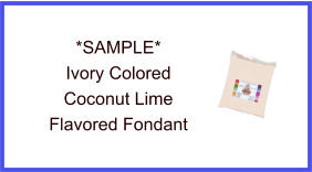 Ivory Coconut Lime Fondant Sample