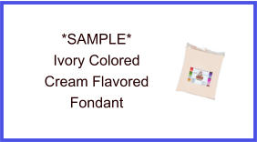 Ivory Cream Fondant Sample