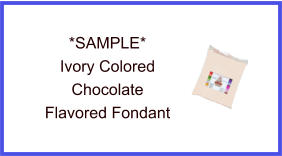 Ivory Chocolate Fondant Sample