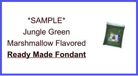 Jungle Green Marshmallow Fondant Sample