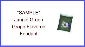 Jungle Green Grape Fondant Sample